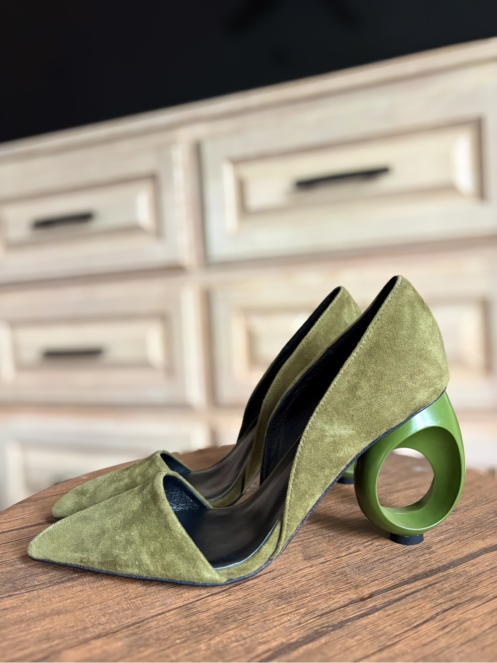 Burberry Suede Runway Links Louisa 105 Pump